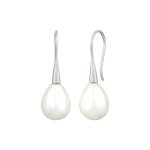 Nenalina - pendentifs d'oreilles pour femmes goutte classique avec perles de coquillage en argent sterling ...