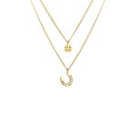 Nenalina - pendentif de trfle en fer  cheval pour dames talisman de la chance en argent sterling 925 ...