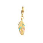 Nenalina - plume de femme au look bohème coloré avec émail et cristaux en argent 925 charmes et pendentifs ... Nenalina - plume de femme au look bohème coloré avec émail et cristaux en argent 925 charmes et pendentifs ...