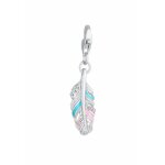 Nenalina - plume de femme au look bohme color avec mail et cristaux en argent 925 charmes et pendentifs ...