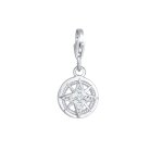 Nenalina - femmes boussole symbole maritime avec cristaux en argent sterling 925 charmes et pendentifs ...