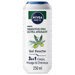 Nivea - gel douche 3en1 apaisante visage corps&cheveux huile graines de chanvre peaux sensibles 250 ml ...