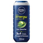 Nivea - gel douche homme vivifiant visage corps&cheveux extrait de menthe 250 ml male Nivea - gel douche homme vivifiant visage corps&cheveux extrait de menthe 250 ml male