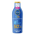 Nivea - protection solaire enfants lait hydratant fps50 + 200 ml unisex Nivea - protection solaire enfants lait hydratant fps50 + 200 ml unisex