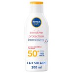 Nivea - protection solaire lait peaux sensibles fps50 + 200 ml unisex Nivea - protection solaire lait peaux sensibles fps50 + 200 ml unisex