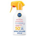 Nivea - protection solaire spray pistolet peaux sensibles fps50 + 270 ml unisex