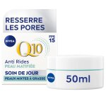 Nivea - q10 crème visage jour anti - rides resserre les pores peau matifiée spf 15 crème de jour 50 ml ... Nivea - q10 crème visage jour anti - rides resserre les pores peau matifiée spf 15 crème de jour 50 ml ...