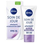 Nivea - soin de jour apaisante hydratante 24h huile de pépins de raisons fps15 sans parfum peaux sensibles ... Nivea - soin de jour apaisante hydratante 24h huile de pépins de raisons fps15 sans parfum peaux sensibles ...