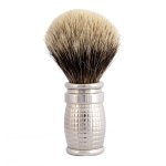 Plisson blaireau diamant finition palladium