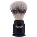 Plisson blaireau facette fibre 'blanc haute montagne' ? noir