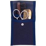 Plisson trousse barbe et moustache : peigne, brosse et ciseaux Plisson trousse barbe et moustache : peigne, brosse et ciseaux