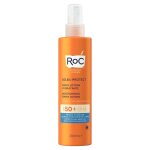 Roc - roc soleil protect lait corps spray hydratant spf50 + 200ml protection solaire unisex