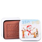 La savonnerie de nyons - savon 100g chocolat et boîte métal bonhomme de neige unisex La savonnerie de nyons - savon 100g chocolat et boîte métal bonhomme de neige unisex