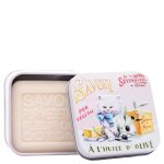 La savonnerie de nyons - savon 100g fleur de coton et bote mtal chat persan unisex