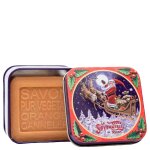La savonnerie de nyons - savon 100g orange - cannelle et bote mtal traneau unisex