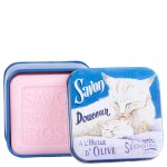 La savonnerie de nyons - savon 100g rose et boîte métal chats blancs unisex La savonnerie de nyons - savon 100g rose et boîte métal chats blancs unisex