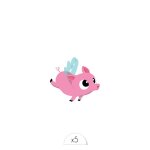 Sioou - cochon volant maquillage pour le corps 1 pieces unisex