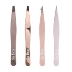 So eco accessoires beaut set de 4 pinces  piler rose gold