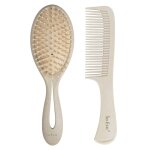 Soeco - set de coiffure brosse douce et peigne naturels coffrets soin cheveux 2 pieces unisex