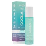 Coola soin beaut visage spray solaire visage fixateur de maquillage spf 30 au th vert&aloe vera 44 ...