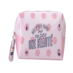 Take care - petite trousse de voyage rose & blanche trousses de toilette 1 pieces unisex