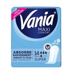 Vania - serviettes hyginiques[[, ]] maxi confort[[, ]] super[[, ]] hygine intime 1 pieces female