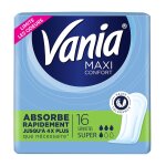 Vania - serviettes hyginiques[[, ]] maxi confort[[, ]] super[[, ]] hygine intime 16 pieces female