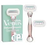 Venus rasoirs venus deluxe smooth sensitive rosegold rasoir - 2 lames Venus rasoirs venus deluxe smooth sensitive rosegold rasoir - 2 lames