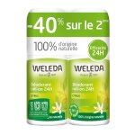 Weleda - duo dodorant roll - on 24h citrus - 2 x 50 ml dodorants 100 ml unisex