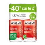 Weleda - duo déodorant roll - on 24h grenade - 2 x50 ml déodorants 100 ml unisex Weleda - duo déodorant roll - on 24h grenade - 2 x50 ml déodorants 100 ml unisex