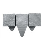 Bordure de jardin (30cm) aspect granit gris