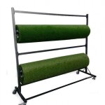 Dvidoir prsentoir pour 2 rouleaux de gazon synthtique 2m de large