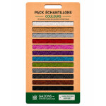 Pack de 12 �chantillons de pelouse synth�tique magic color 22mm + 1 guide pratique offert