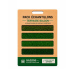 Pack �chantillons de 4 gazons synth�tiques terrasse - balcon + 1 guide pratique offert