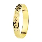 Alliance couple assortie, or jaune 18 carats, diamant - istanbul