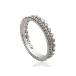 Alliance femme originale en argent & zircon - ekolia