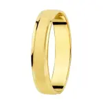 Alliance homme et femme, or massif 18 cts, motif bross - eureka