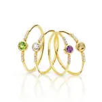 Bague astria - l'etoile scintillante en or 18k et diamants