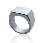 Bague chevalire acier inoxydable - ellasi
