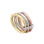 Bague femme, 3 anneaux en argent trois tons - espera