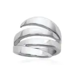 Bague femme en acier 316l gris inoxydable - gryda