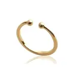 Bague femme, anneau ouvert en plaqu or - cybelle