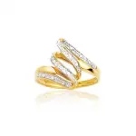 Bague femme en or 18 carats et diamants - mirages