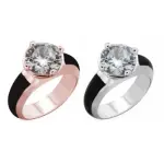 Bague femme, solitaire en cristal de swarovski, zo bijoux - vinka
