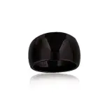 Bague gaudron en céramique noire pour femme - amy Bague gaudron en céramique noire pour femme - amy