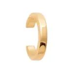 Bague d'oreille  pincer, anneau lisse en plaqu or - irma