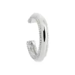 Bague d'oreille � pincer, anneau romantique en argent 925 - emmy