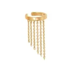 Bague d'oreille plaqu or et chanettes dores - elia