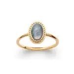 Bague plaqu� or / labradorite pour femme - born�o
