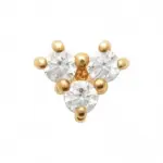 Bijou d'oreille dor 18 carats - maa